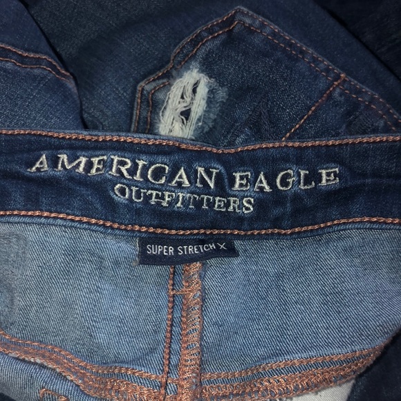 American Eagle Super stretch X ripped jeans size 2 - Picture 3 of 3